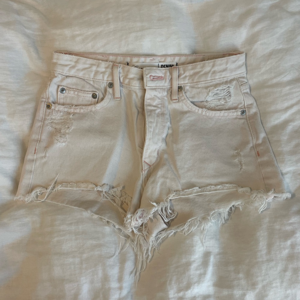Lovers and Friends Pink Denim Shorts